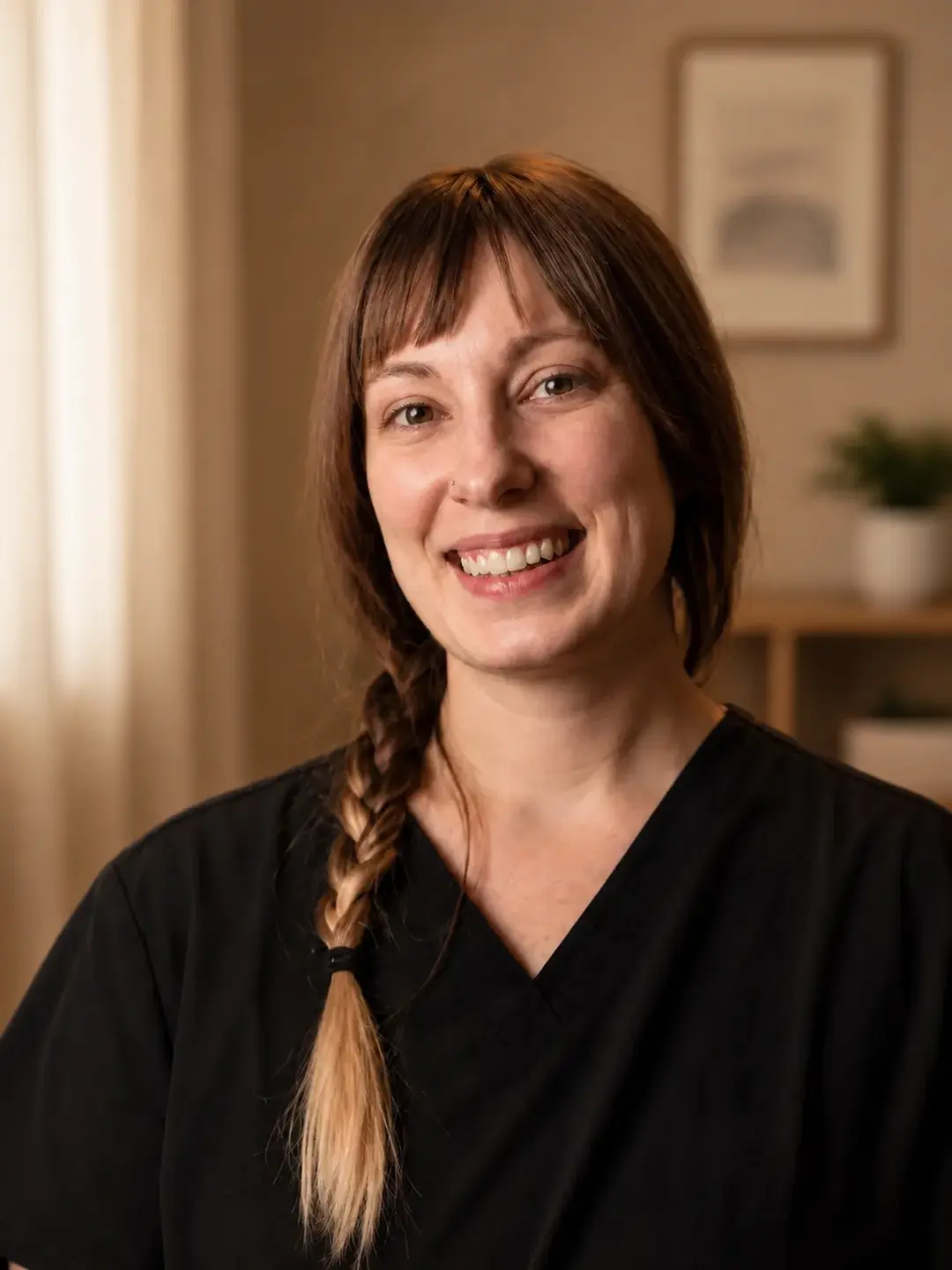 Portrait of Lisa Payne, licensed massage therapist